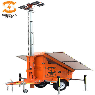 comprar Torre de iluminación portátil de luz solar monocristalina para remolque 6.5/7.5/9M Altura ajustable online manufacture