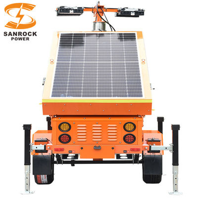 comprar Elevación eléctrica Torre de luz solar móvil Torre de luz minera 5 secciones 7M de altura online manufacture