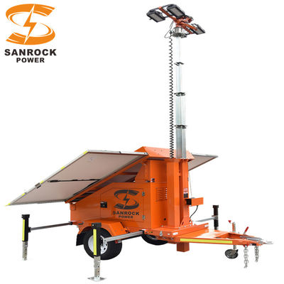 comprar Torres de iluminación con energía solar, 5 secciones, altura 7M, luz solar de torre online manufacture