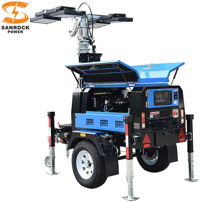 comprar Lámparas de inundación móviles de gran flujo luminoso con motor diésel para industriales 6kw/7.5kw online manufacture