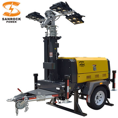 comprar Minería Elevación hidráulica Diesel Torre de luz LED portátil Torres de luz de 7,5m de altura online manufacture