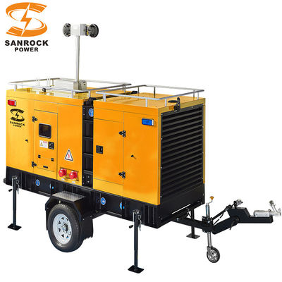 comprar 1500 r/min Bomba de aguas residuales móvil eléctrica de 80 kW Bomba de agua diésel portátil montada en remolque online manufacture