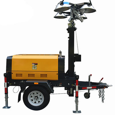 comprar Emplazamiento de construcción 9m Torre de luz telescópica Torres portátiles Tipo de automatización de bajo ruido Torres de luz con motor diesel online manufacture