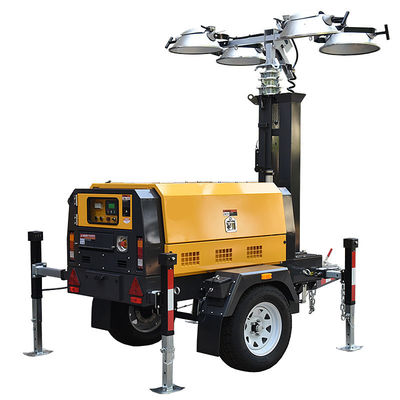 comprar Áreas mineras Torre de luz diesel Torre de luz remolcable Generador diesel Torre de luz móvil online manufacture