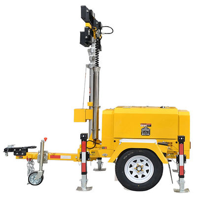 comprar Torre de iluminación para construcción, potencia nominal 5KW/5KVA, torre de iluminación móvil, torre de iluminación diésel portátil online manufacture