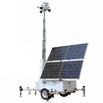 comprar Torre de vigilancia portátil Conectividad inalámbrica Sistema de iluminación de 360 grados Torre de luz solar online manufacture