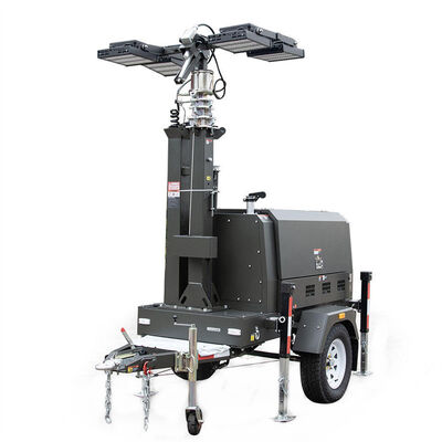 comprar Torre de luz de emergencia con motor diésel Torre de luz portátil con tanque de combustible de 45L online manufacture