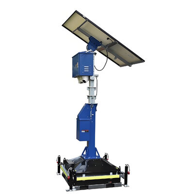 comprar Torre de vigilancia solar Torre de iluminación móvil confiable Estacionamientos Torres de iluminación con energía solar de seguridad online manufacture