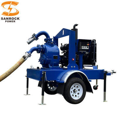 Bomba de agua de hierro fundido de 6 pulgadas diesel bomba de agua de lodo de alta presión 57HP-148HP