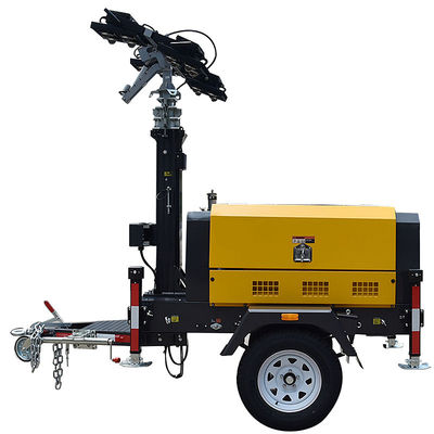 Generador diesel portátil de luz de la torre LED Método de admisión de aire por aspiración natural 1300 kg Peso bruto