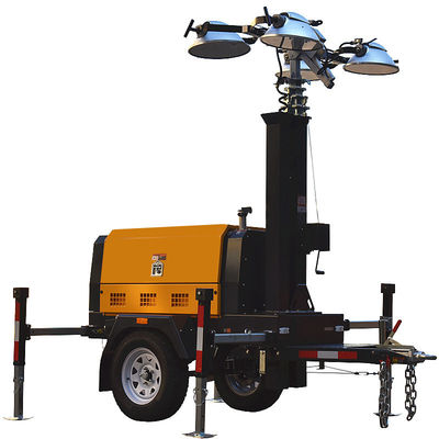 Torres de luz LED portátiles Motor diesel Construcción Torre de luz de emergencia 8-12 horas de funcionamiento Torre de luz diesel