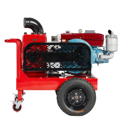 Impulsor de polea de correa de bomba de agua diésel, bomba de cebado en seco, estructura compacta, bomba autocebante para el hogar