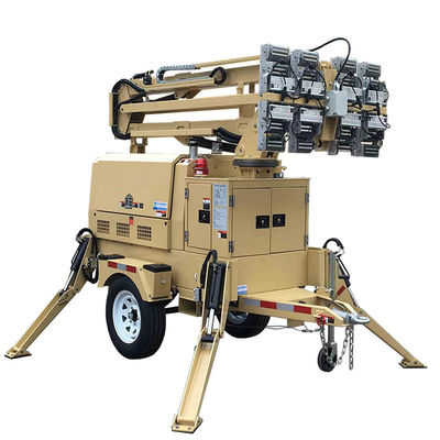 Fabricantes de torres de iluminación telescópicas con lámparas y rotación de 360 grados