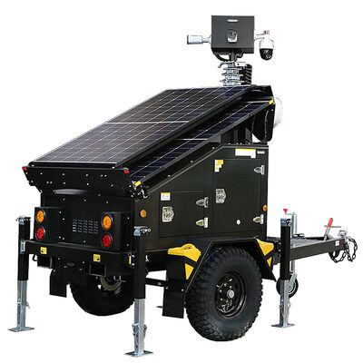 Torre de luz solar portátil Conectividad remota 4G/5G Torre de luz al aire libre Torre de iluminación LED solar