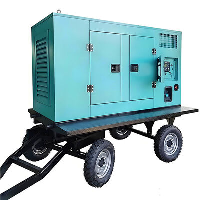Conjunto de generadores de seguridad de conveniencia 100KW Generador diesel montado en remolque Generador diesel silencioso de tipo silencioso para la venta