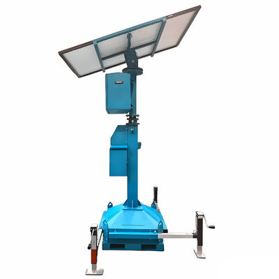 Torre de luz solar portátil ecológica Generador de cero emisiones Torre de luz solar remolcable