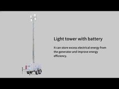 Mobile Light Tower Generator Construction Industrial Light Tower Telescopic Portable Light Tower
