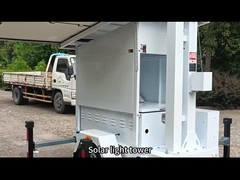 Torres de luz montadas en remolque Energía renovable Torre de luz solar LED Torre de luz móvil